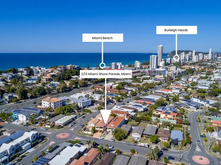 Second view of Homely semi-detached listing, 2/12 Miami Shore Parade, Miami QLD 4220