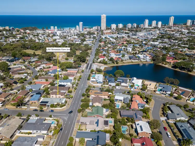 Second view of Homely semi-detached listing, 1/87 Mountain View Avenue, Miami QLD 4220