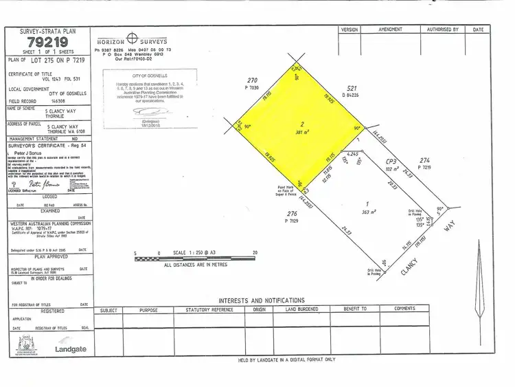 Main view of Homely land listing, 5A Clancy Way, Thornlie WA 6108