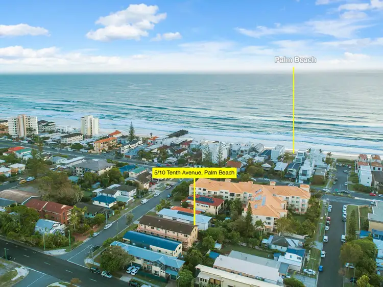 Main view of Homely unit listing, 5/10 Tenth Avenue, Palm Beach QLD 4221