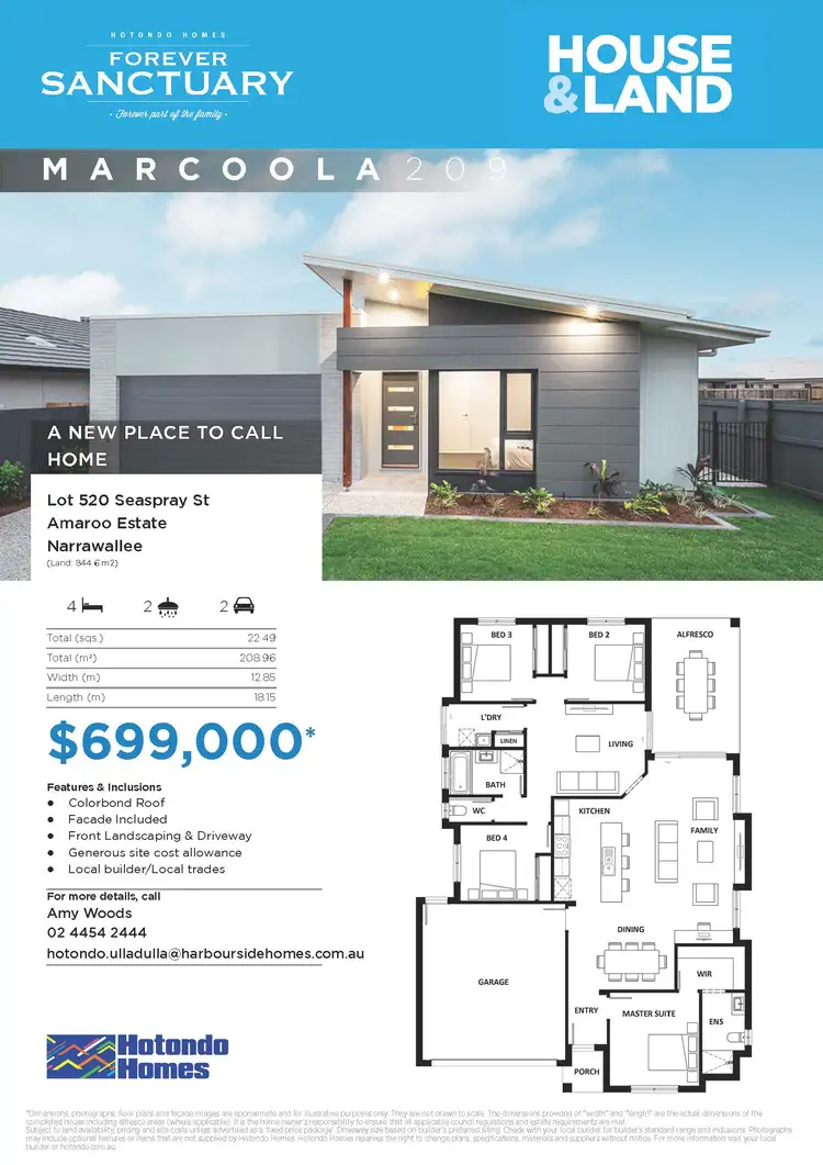 Second view of Homely land listing, Lot 520 Seaspray Street, Narrawallee NSW 2539