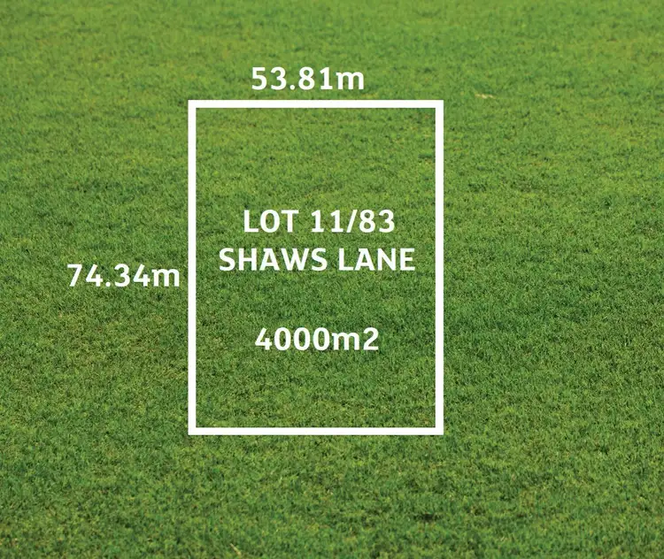 Main view of Homely land listing, Lot 11/83 Shaws Lane, Rosedale VIC 3847