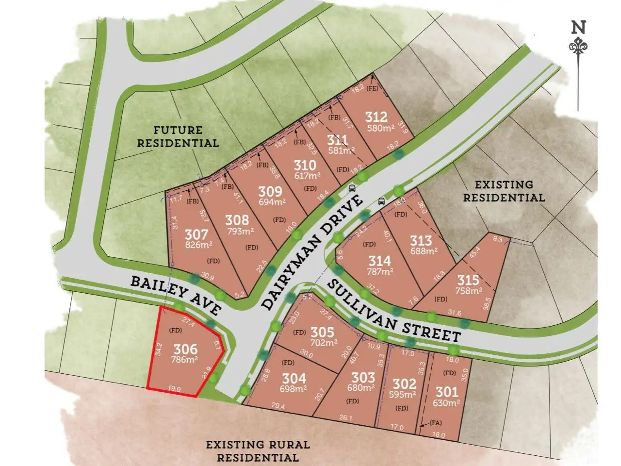 Main view of Homely land listing, Lot 306 Bailey Avenue, Raymond Terrace NSW 2324