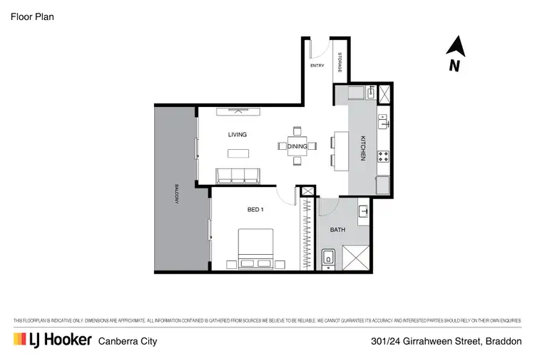 Third view of Homely apartment listing, 301/24 Girrahween Street, Braddon ACT 2612