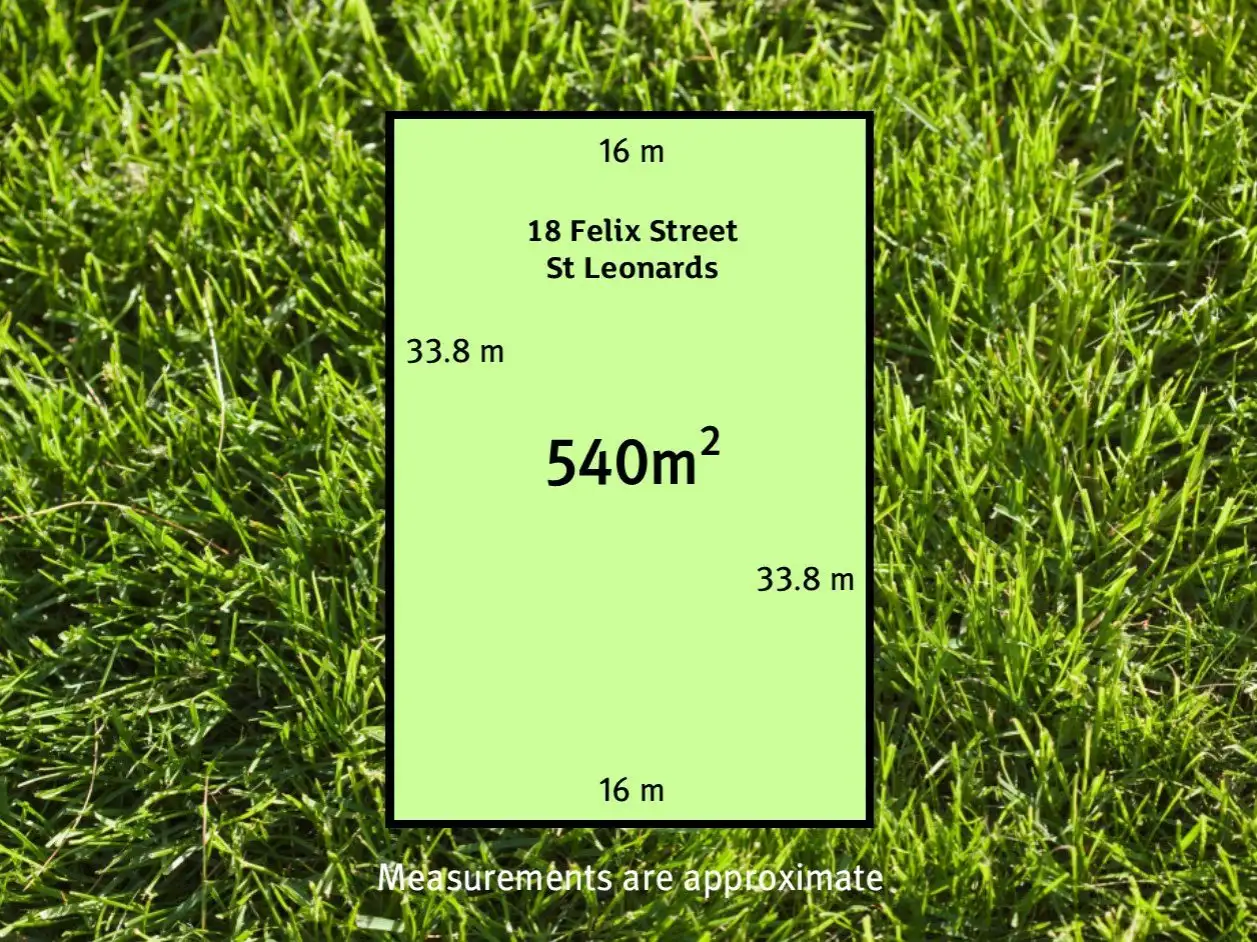Main view of Homely land listing, 18 Felix Street, St Leonards VIC 3223