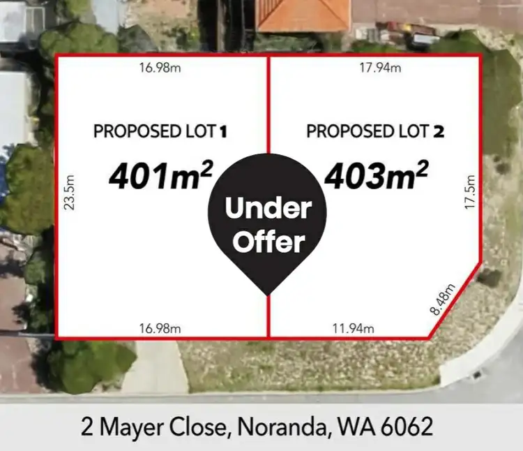 Lot Lot 1/2 Mayer Close, Noranda WA 6062