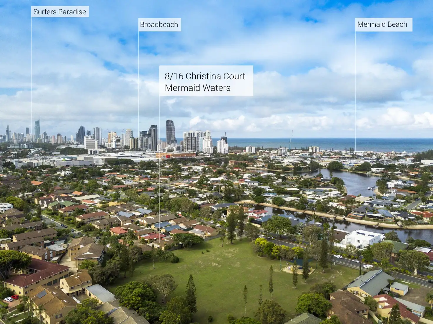 Main view of Homely villa listing, 8/16 Christina Court, Mermaid Waters QLD 4218