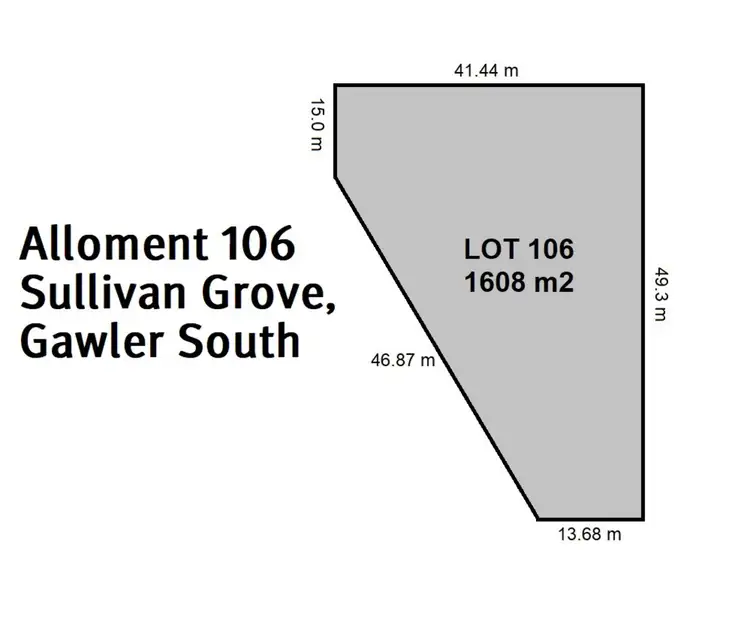 Lot 106/ Sullivan Grove, Gawler South SA 5118