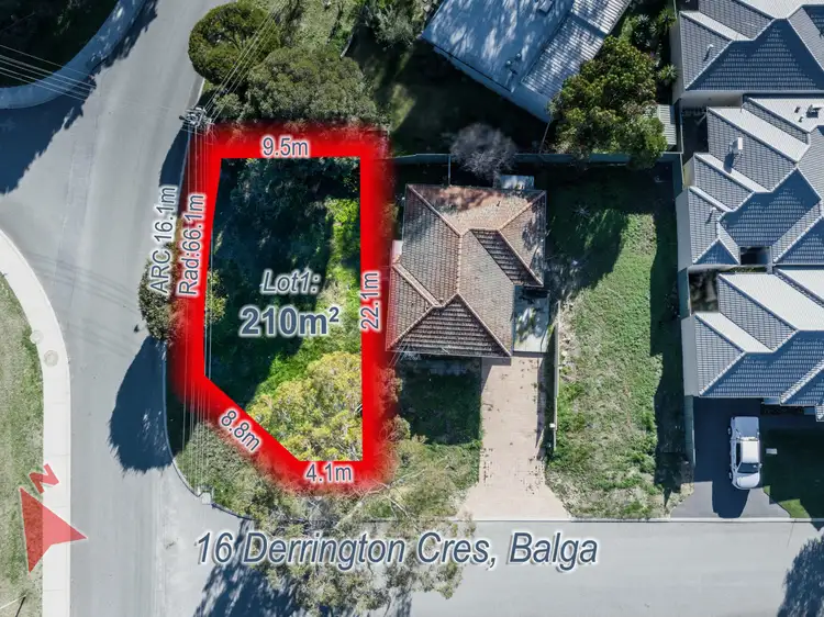 Main view of Homely land listing, 16 Derrington Cr, Balga WA 6061