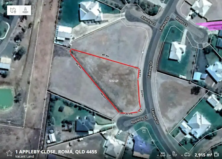 Main view of Homely land listing, 1 Appleby Close, Roma QLD 4455