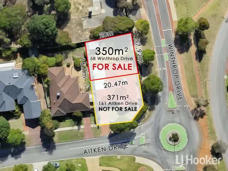 Main view of Homely land listing, 58A Winthrop Drive, Winthrop WA 6150