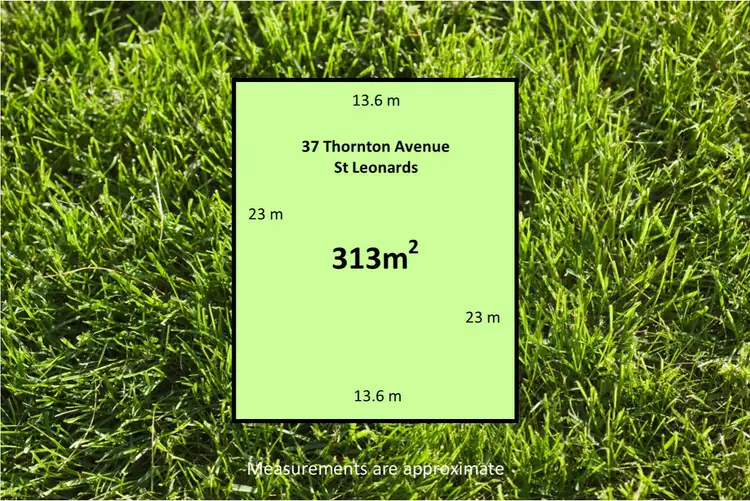 Main view of Homely land listing, 37 Thornton Avenue, St Leonards VIC 3223