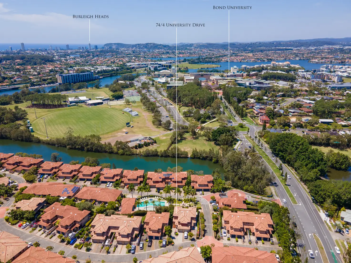 Main view of Homely townhouse listing, 74/4 University Drive, Robina QLD 4226