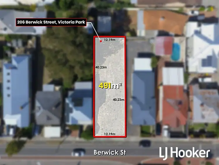 Main view of Homely land listing, 206 Berwick Street, Victoria Park WA 6100