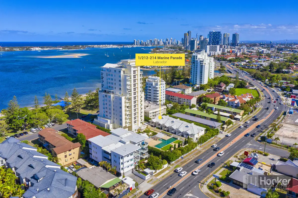 Main view of Homely townhouse listing, 1/212-214 Marine Parade, Labrador QLD 4215