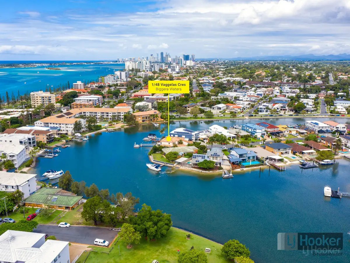 Main view of Homely townhouse listing, 1/48 Vaggelas Crescent, Biggera Waters QLD 4216