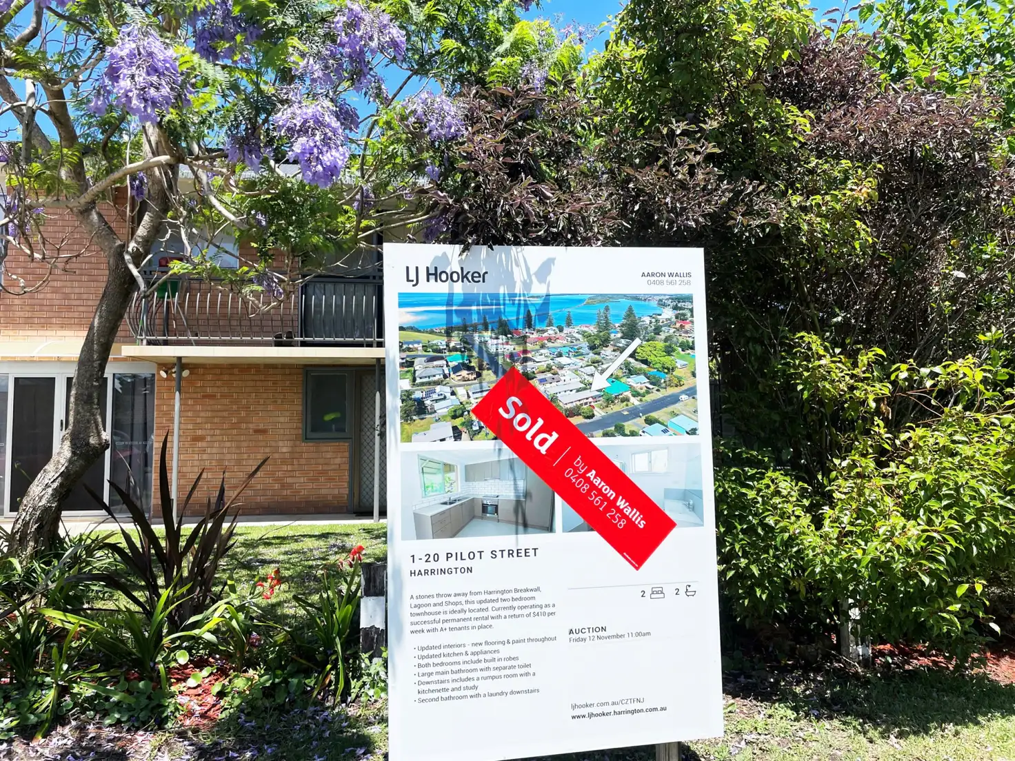 Main view of Homely townhouse listing, 1/20 Pilot Street, Harrington NSW 2427