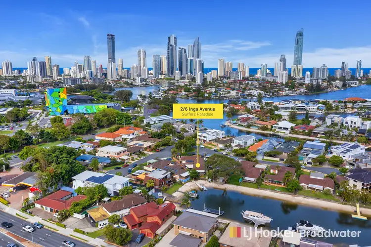 Main view of Homely semi-detached listing, 2/6 Inga Avenue, Surfers Paradise QLD 4217