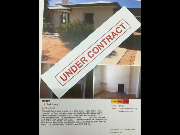Main view of Homely semi-detached listing, 13 Clark Street, Berri SA 5343