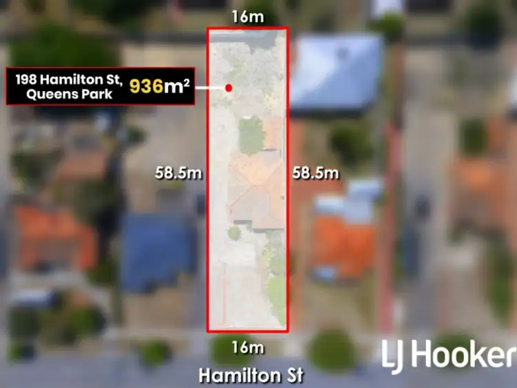 Main view of Homely land listing, 198 Hamilton Street, Queens Park WA 6107