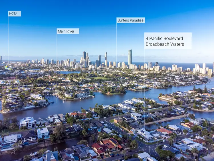 Second view of Homely house listing, 4 Pacific Boulevard, Broadbeach Waters QLD 4218