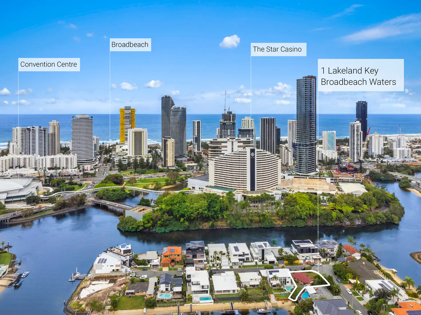 Main view of Homely house listing, 1 Lakeland Key, Broadbeach Waters QLD 4218