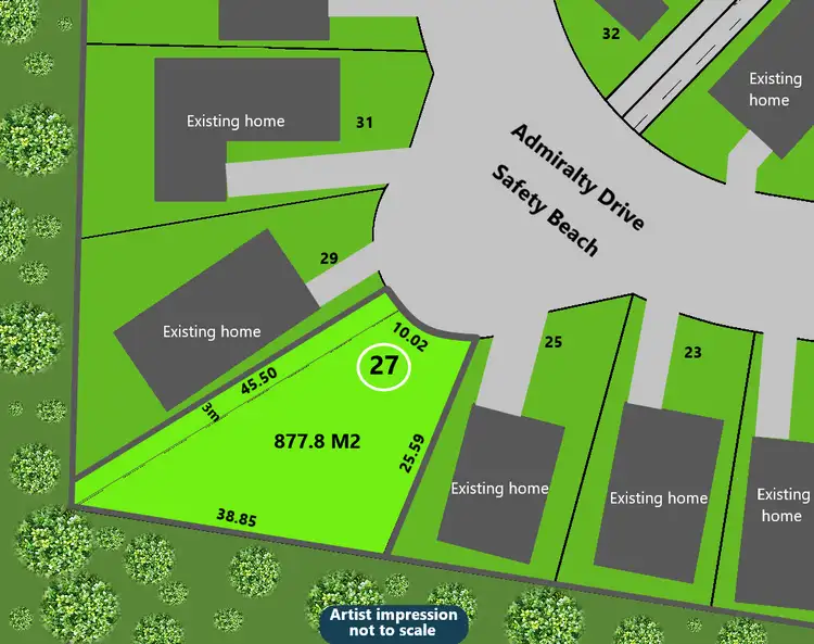 Main view of Homely land listing, 27 Admiralty Drive, Safety Beach NSW 2456