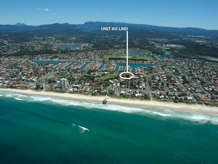 Main view of Homely unit listing, 8/5 Lind Avenue, Palm Beach QLD 4221
