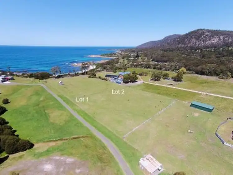 Second view of Homely land listing, 1 & 2/65 Harveys Farm Road, Bicheno TAS 7215