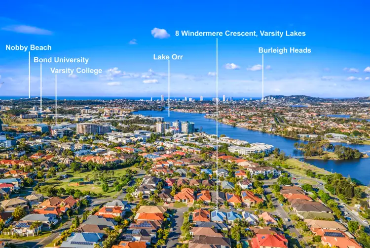 Second view of Homely house listing, 8 Windemere Crescent, Varsity Lakes QLD 4227