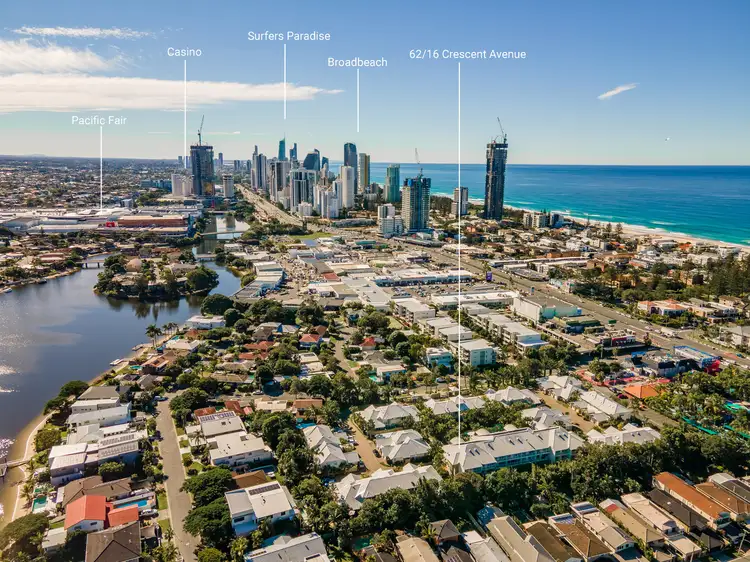 Main view of Homely unit listing, 62/16 Crescent Avenue, Mermaid Beach QLD 4218