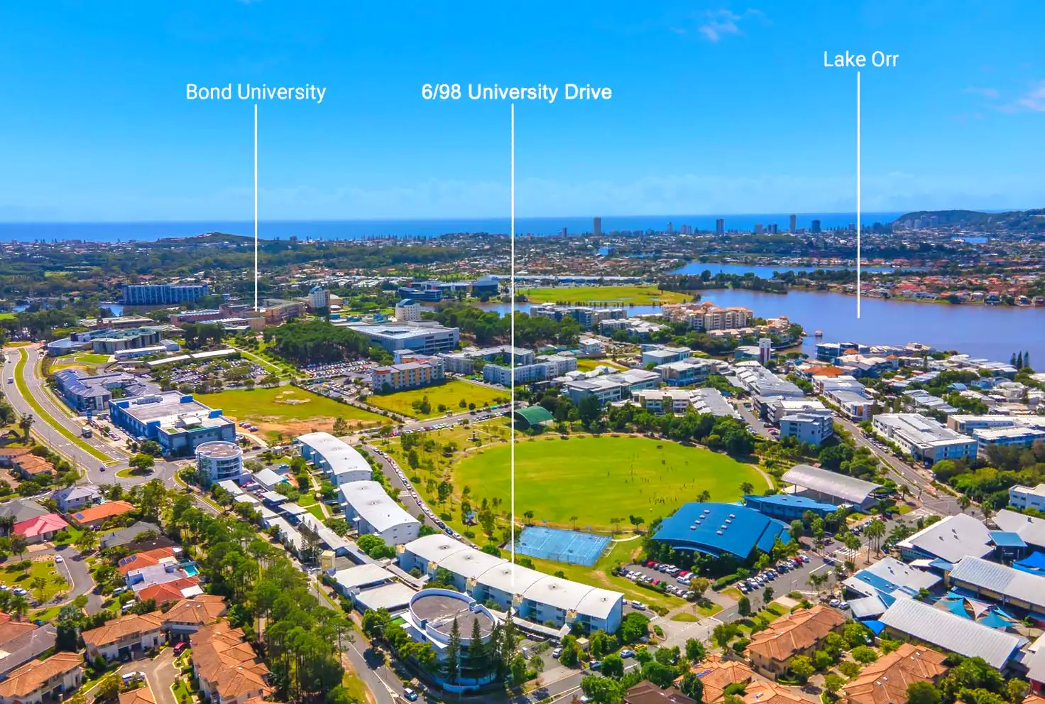 Main view of Homely unit listing, 6/98 University Drive, Varsity Lakes QLD 4227