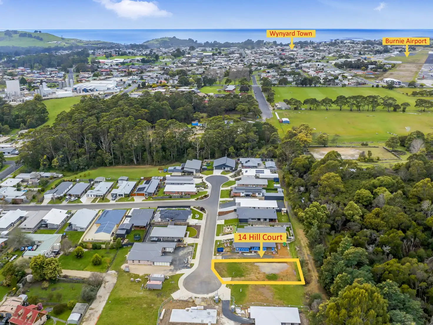 Main view of Homely land listing, 14 Hill Court, Wynyard TAS 7325