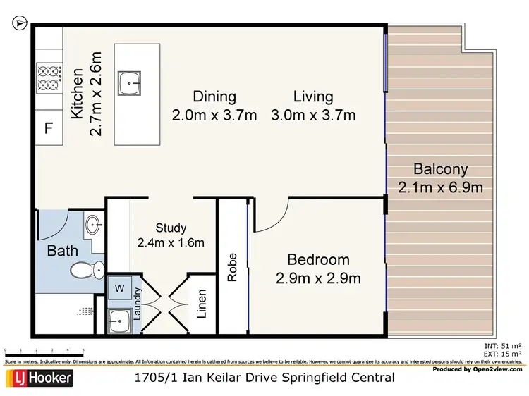 Fourth view of Homely apartment listing, Unit 1705/1 Ian Keilar Drive, Springfield Central QLD 4300