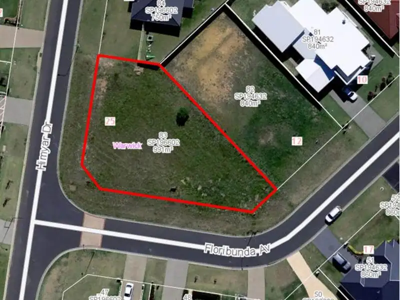 Main view of Homely land listing, 25 Himyar Drive, Warwick QLD 4370