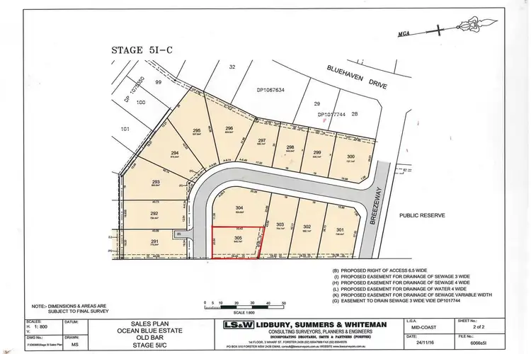 Lot 305 'The Sanctuary', Old Bar NSW 2430