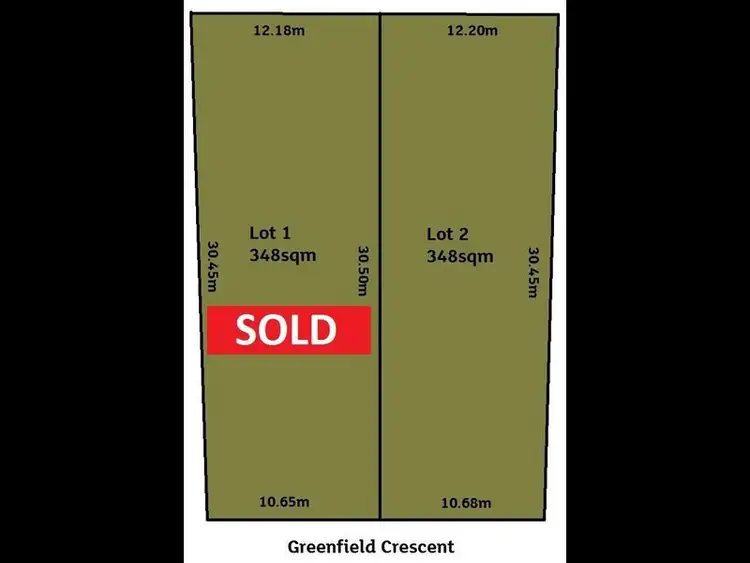 Main view of Homely land listing, Lot 2/18 Greenfield Crescent, West Lakes Shore SA 5020