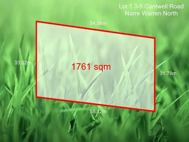 Main view of Homely land listing, 1/3-5 Cantwell Road, Narre Warren North VIC 3804