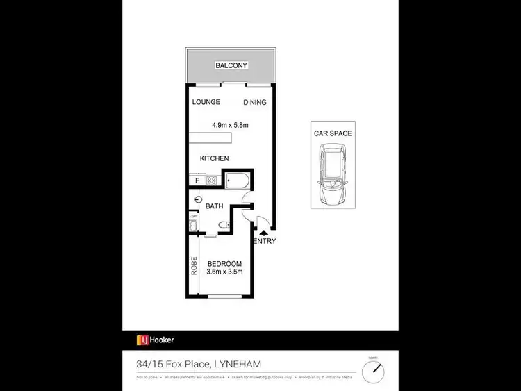 Third view of Homely unit listing, 34/15 Fox Place, Lyneham ACT 2602
