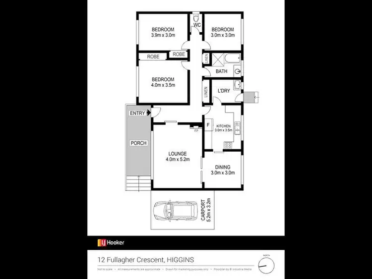 Third view of Homely house listing, 12 Fullagar Crescent, Higgins ACT 2615