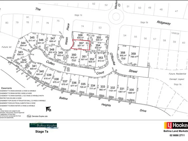 Second view of Homely land listing, 357/ Walsh Place (Stage 7a), Ballina NSW 2478