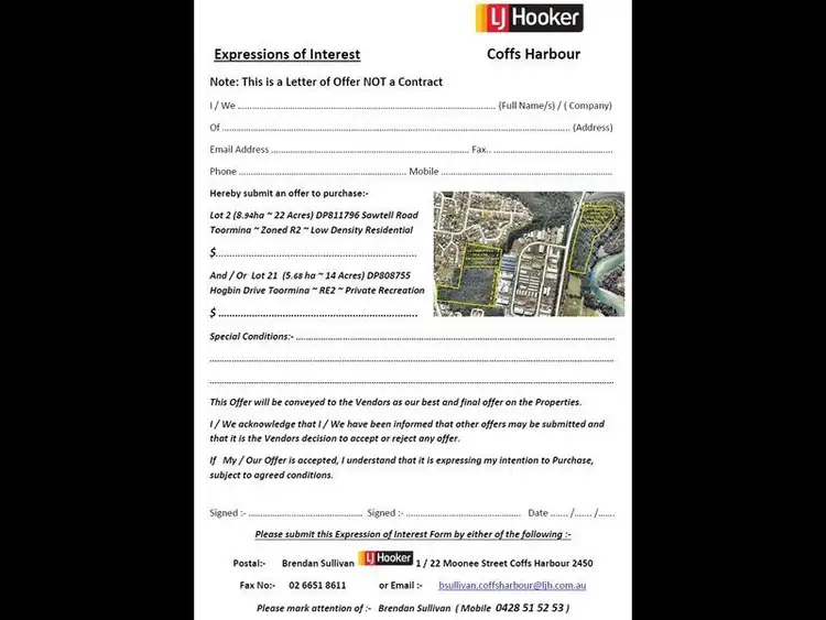 Fifth view of Homely land listing, Lot 21 Hogbin Drive, Toormina NSW 2452