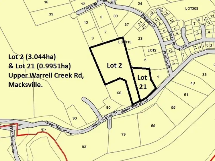 Second view of Homely land listing, Lots 2 & 2 Upper Warrell Creek Road, Macksville NSW 2447