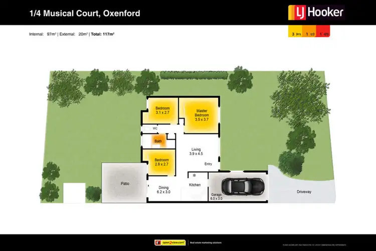 Second view of Homely semi-detached listing, 1/4 Musical Court, Oxenford QLD 4210