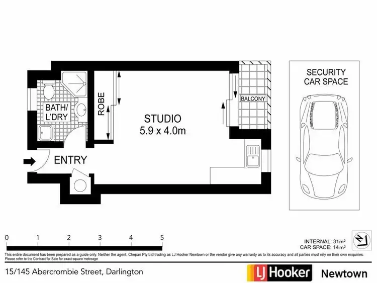 Fifth view of Homely apartment listing, 15/145-161 Abercrombie Street, Darlington NSW 2008