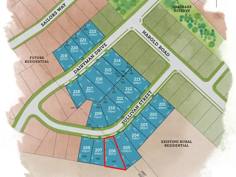 Main view of Homely land listing, Lot 206 Sullivan Street, Raymond Terrace NSW 2324