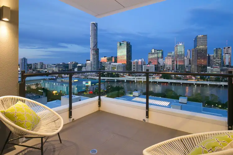 Main view of Homely apartment listing, 1705/77 Grey Street, South Brisbane QLD 4101