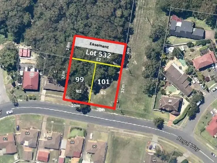 Main view of Homely land listing, 99 101 & L in DP 605964 attached to lots Regal Way, Valentine NSW 2280