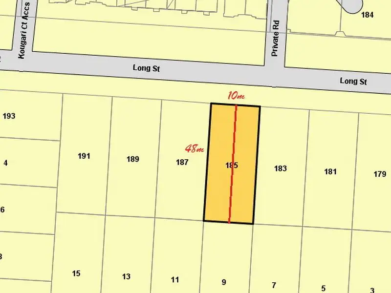 Main view of Homely land listing, 185 Long Street, Cleveland QLD 4163