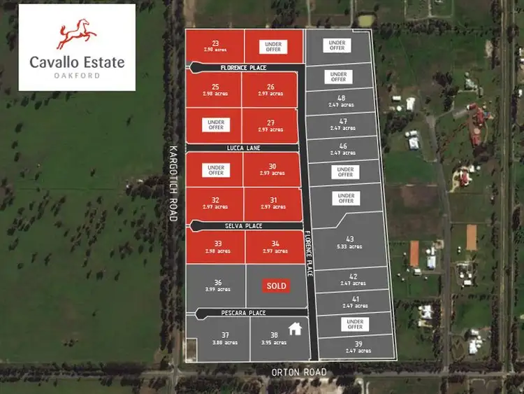 Main view of Homely land listing, Lot 33 Selva Place, Oakford WA 6121